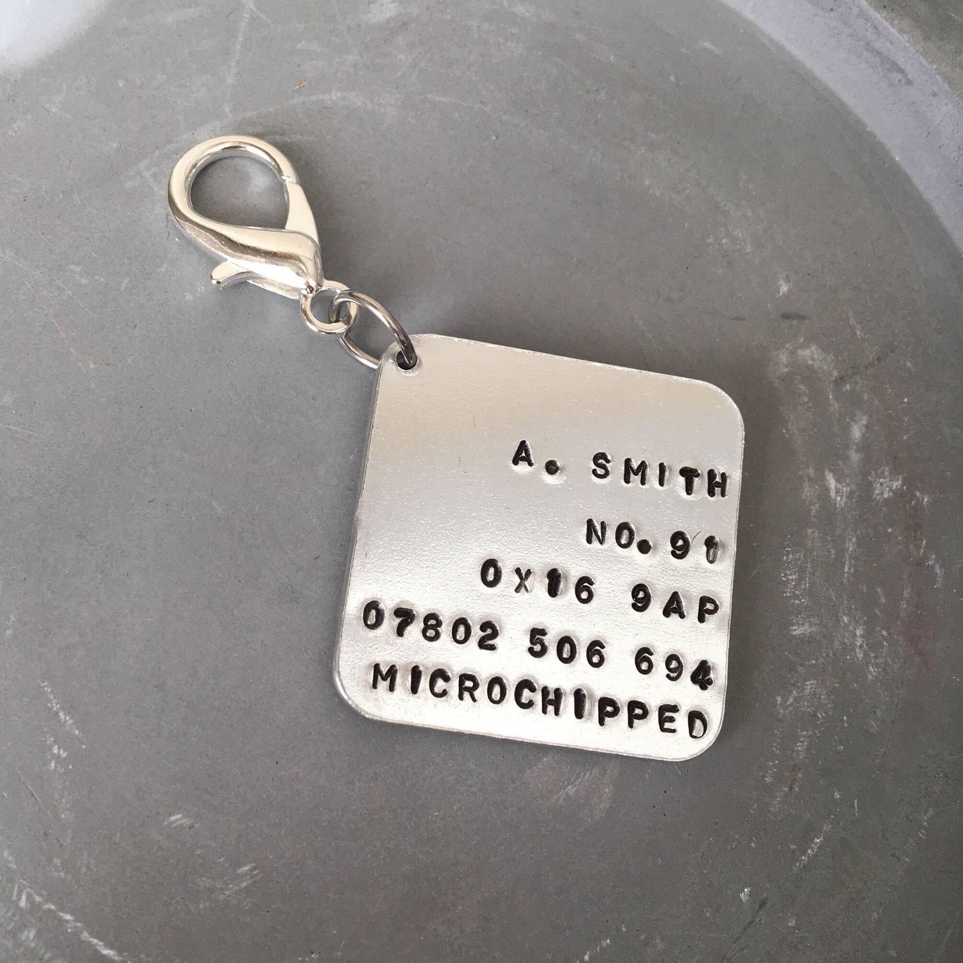 Square Dog ID Tag - The Little Stamping Co.