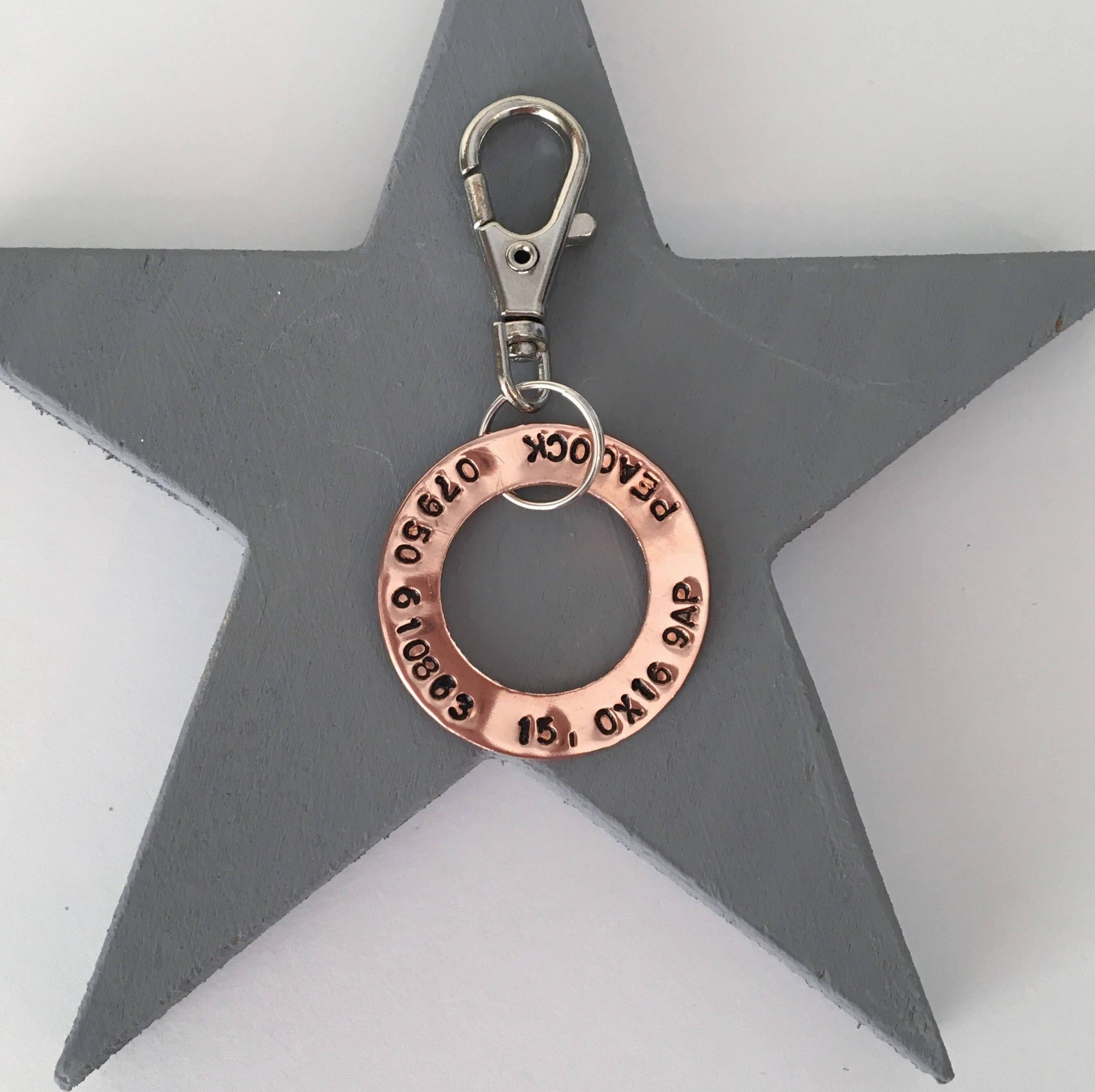 Copper Washer Dog ID Tag - The Little Stamping Co.