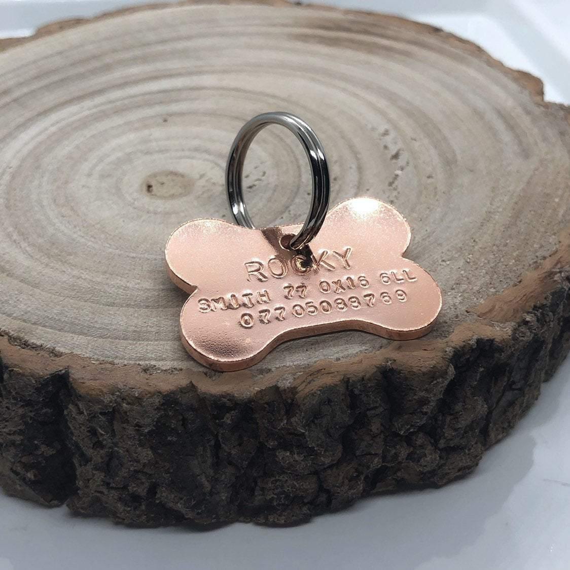 Copper Bone Dog ID Tag - The Little Stamping Co.