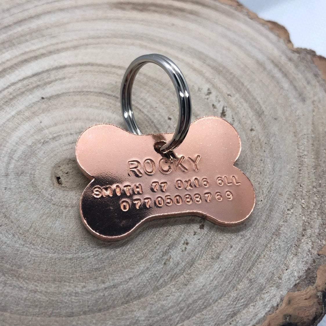 Copper Bone Dog ID Tag - The Little Stamping Co.