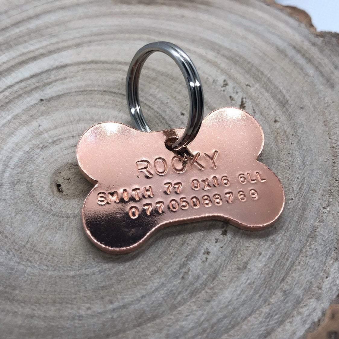 Copper Bone Dog ID Tag - The Little Stamping Co.