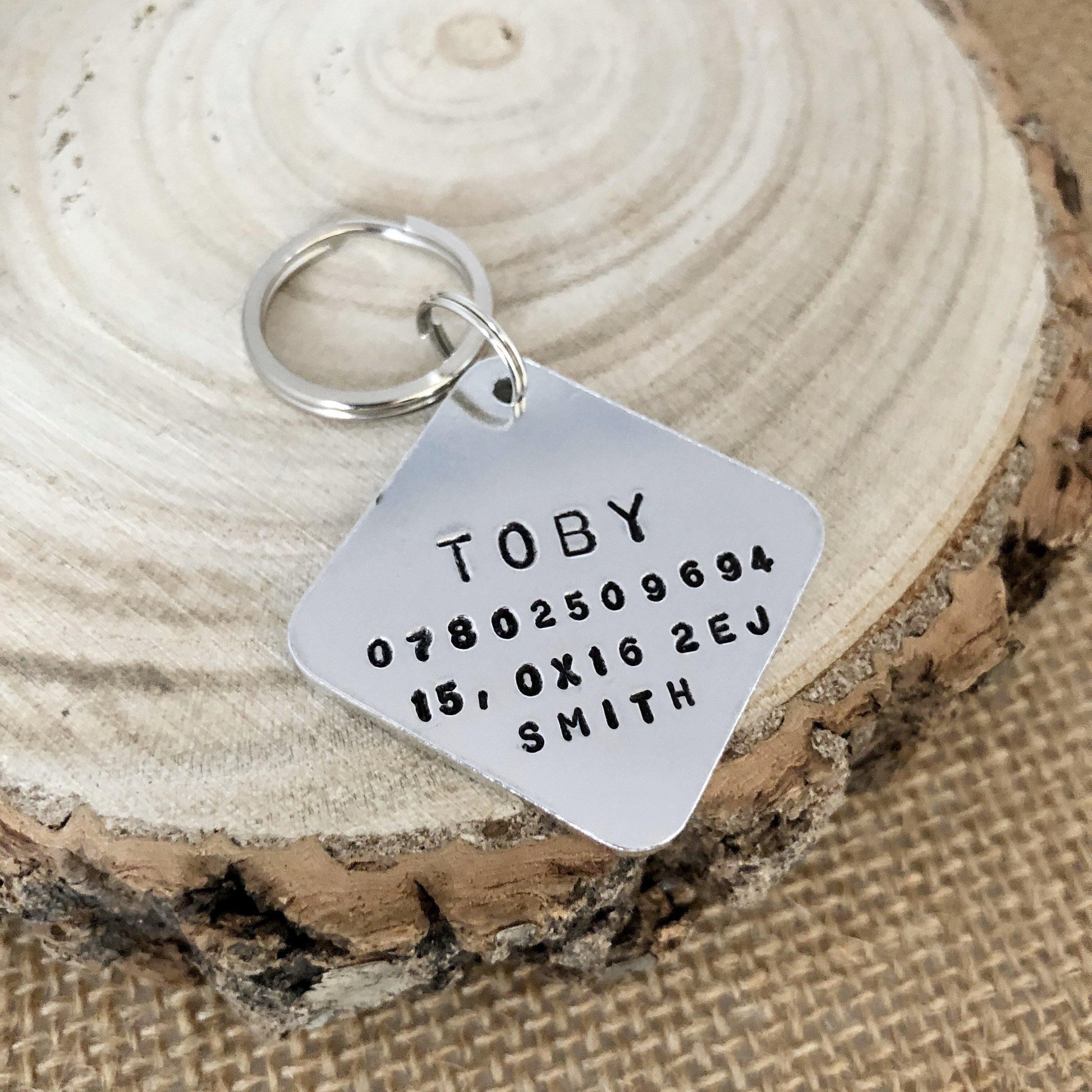 Diamond Dog ID Tag - The Little Stamping Co.